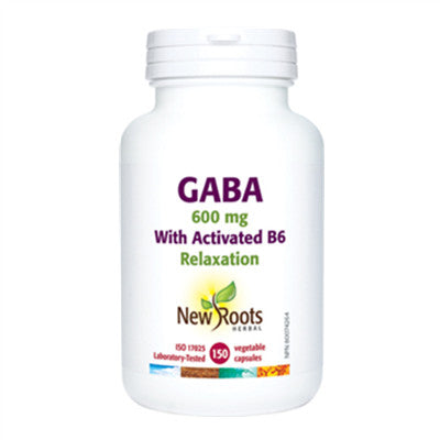 New Roots Gaba with Activated B6 150 Caps