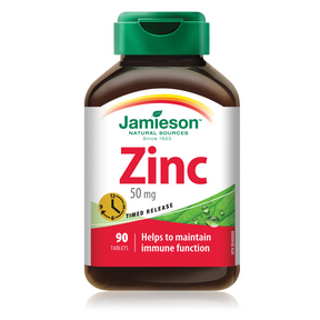 鋅錠劑-長效型 Jamieson Zinc 50 mg Timed Release