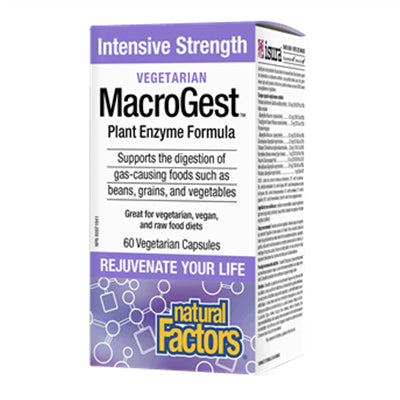 植物酵素 60粒 素食膠囊 Natural Factors Vegetarian MacroGest™ Intensive Strength 60 VCapsules