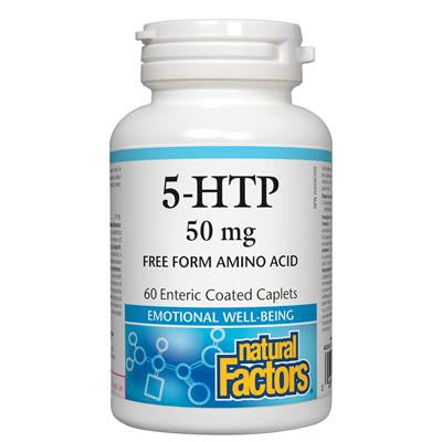 5-羥基色胺酸錠 50毫克 60锭  Natural Factors 5-HTP 50mg 60 Caplets