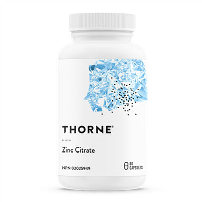 檸檬酸鋅 60粒素食膠囊 Thorne Zinc Citrate 60 VCaps