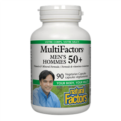 男性50+綜合維他命素食膠囊 90粒 Natural Factors MultiFactors® Men’s 50+ 90 Caps