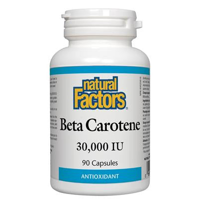 Natural Factors Beta Carotene 30,000IU 90 Capsules