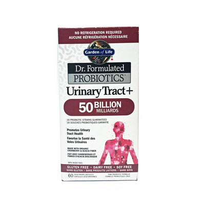 Garden of Life Dr. Formulated Urinary Tract+ 50 Billion Shelf Stable 60 VCapsules
