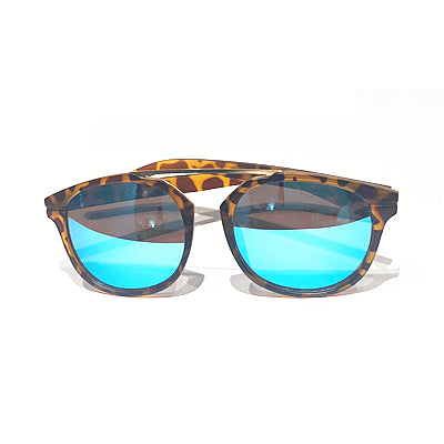 Mira Diva Tortoise Frame Blue Lens Sunglasses