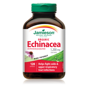 Jamieson Organic Echinacea 1200 mg 120 Capsules