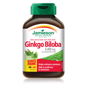 Jamieson Ginkgo 80 mg 60+30 Caplets