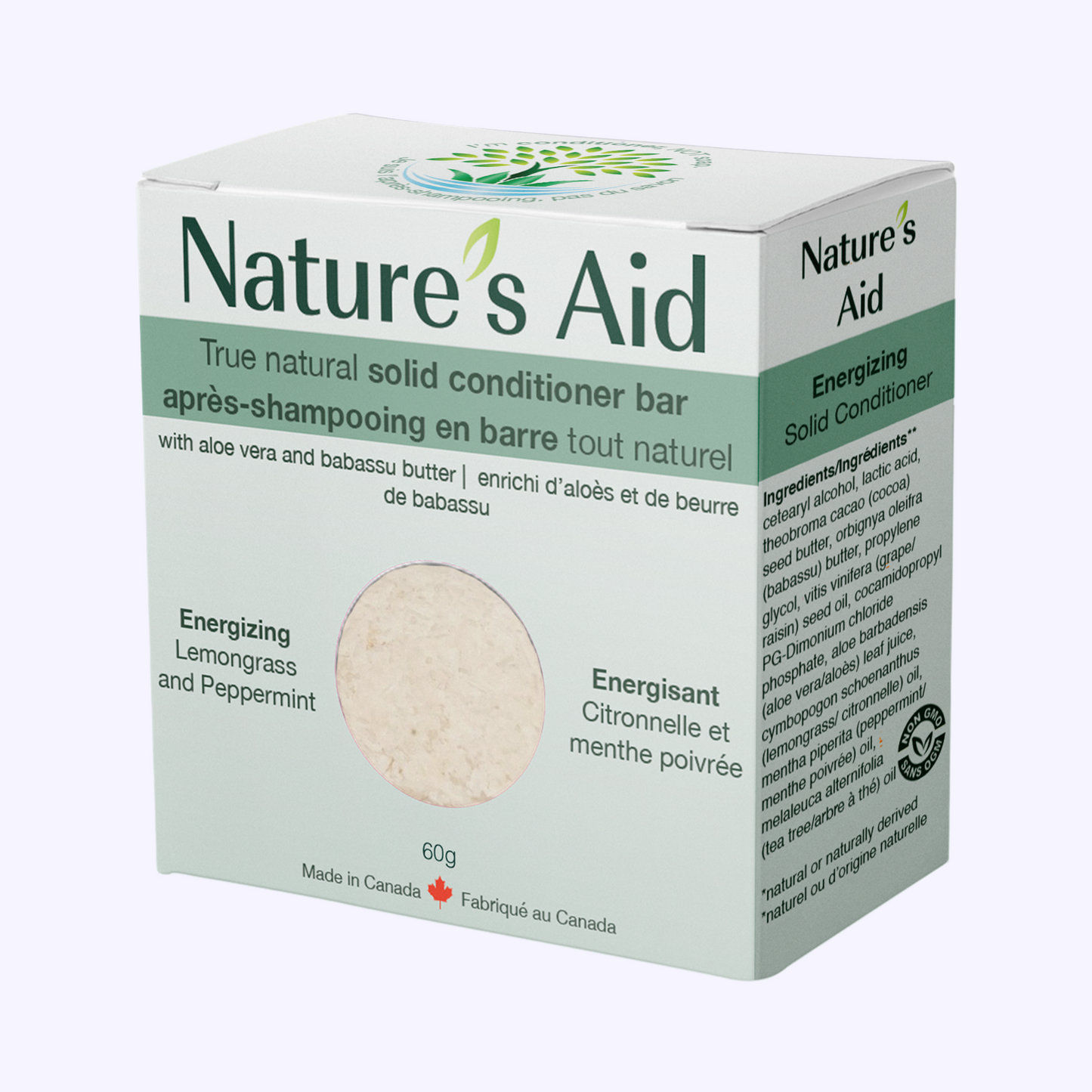 Nature's Aid Lemongrass & Peppermint Solid Conditioner Bar