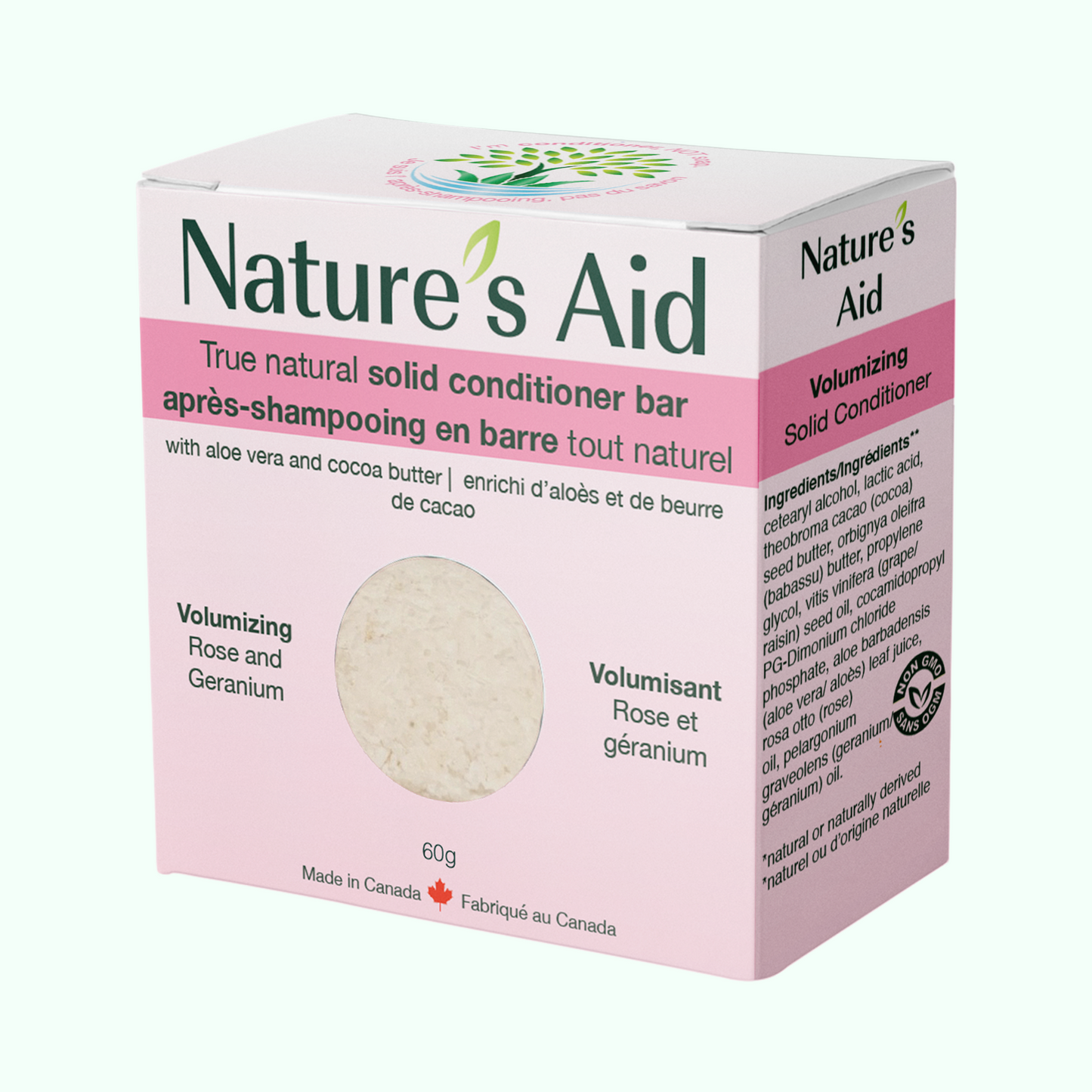 玫瑰天竺葵味護髮香皂 Nature's Aid Rose & Geranium Solid Conditioner Bar