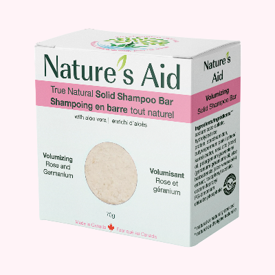 玫瑰天竺葵味 豐盈蓬鬆款洗髮香皂 Nature's Aid Rose & Geranium Solid Shampoo Bar