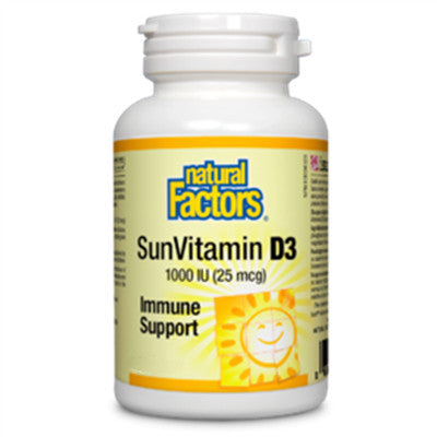 Natural Factors Vitamin D3 1000 IU 180 Tablets