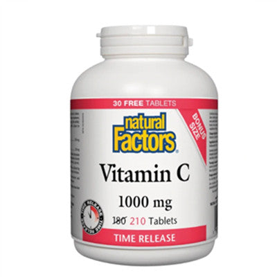 Natural Factors Vitamin C 1000mg Time Release 210 Tablets