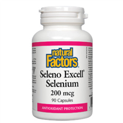 硒酵母膠囊 200微克 90粒  Natural Factors Seleno Excell® Selenium 200 mcg 90 Capsules