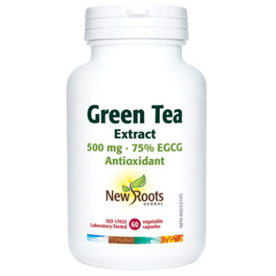 New Roots Green Tea 500mg 75% EGCG 60 Caps