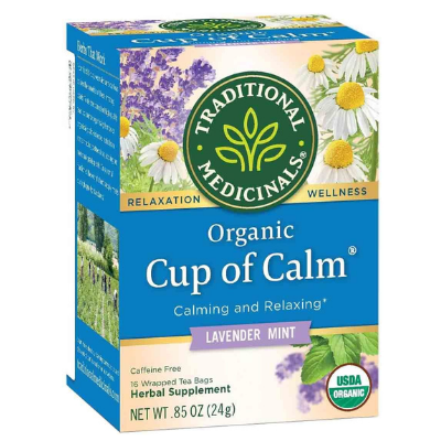 Traditional Medicinals Cup of Calm, 16 Wrapped Tea Bags