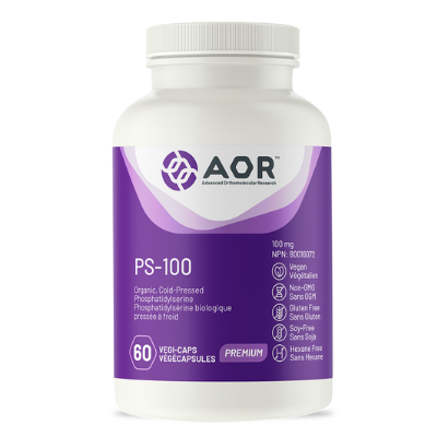 ​AOR PS-100 有機冷壓磷脂酰絲氨酸 素食膠囊 60粒