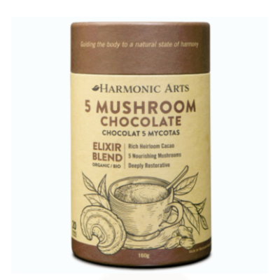 Harmonic Arts 5 Mushroom Chocolate Elixir Blend 160g