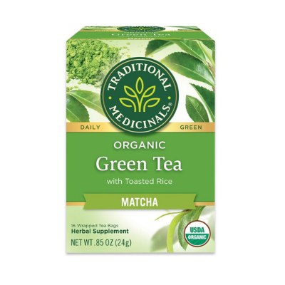 Traditional Medicinals Organic Green Tea Matcha 16 Teabgs