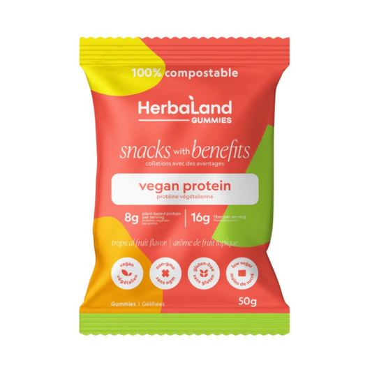 Herbaland Vegan Protein Gummies Tropical 50g