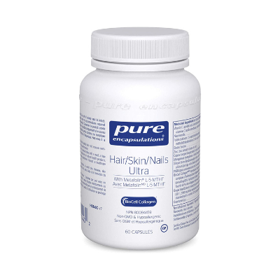 Pure Encapsulations  有助於支持頭髮、皮膚和指甲的健康素食膠囊 60粒