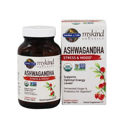 Garden Of Life mykind Organics | Ashwagandha 60 Tablets