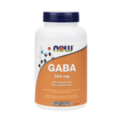 NOW GABA with Vitamin B6, 500mg