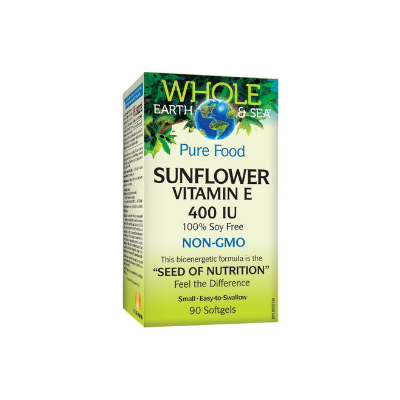 Whole Earth & Sea Sunflower Vitamin E 400 IU 90 Softgels