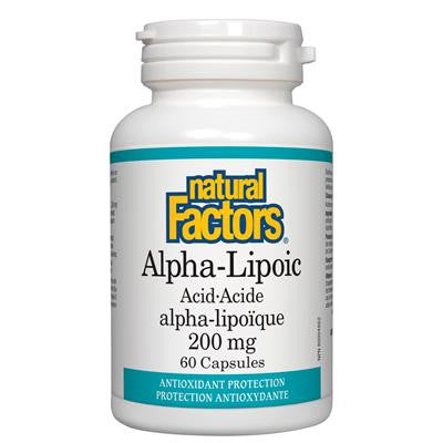 硫辛酸膠囊 60粒 Natural Factors Alpha-Lipoic Acid 200mg 60 Capsules