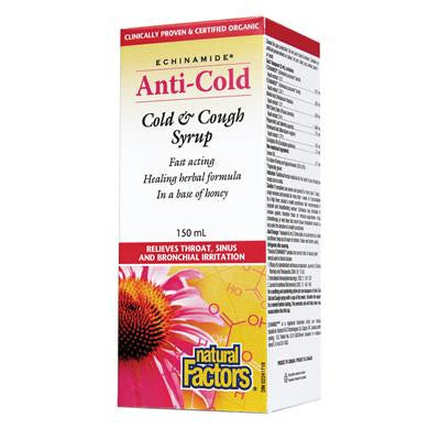 紫錐花感冒咳嗽糖漿 150毫升 Natural Factors Echinamide Anti-Cold - Cold & Cough Syrup 150 ml