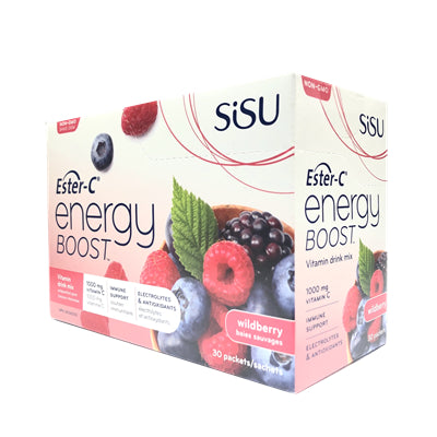 維C沖劑 野生漿果味 一盒（30包）Sisu Ester C Energy Boost Wildberry BOX (30 packets)