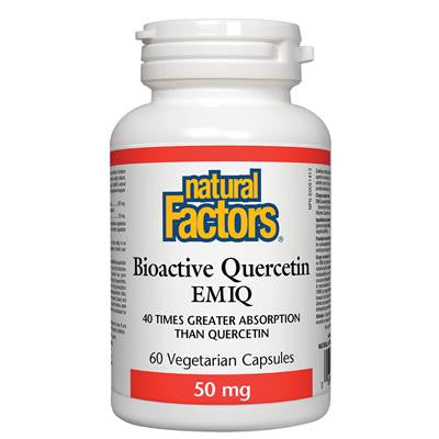 Natural Factors Bioactive Quercetin EMIQ 50 mg 60 VCapsules