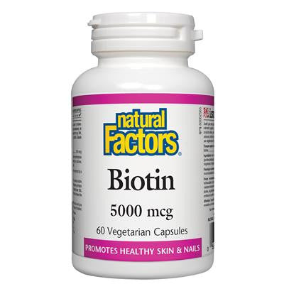 Natural Factors Biotin 5000 mcg 60 VCapsules