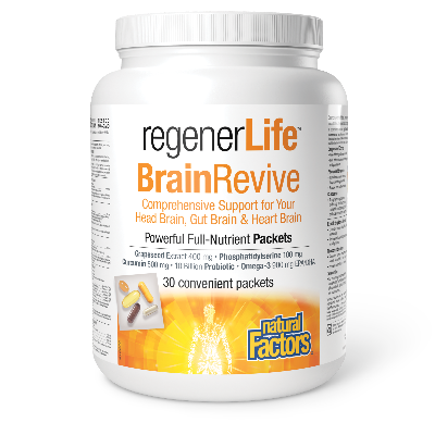 Natural Factors RegenerLife Brain Revive 30 Packs