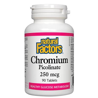 Natural Factors Chromium Picolinate 250mcg 90 Capsules