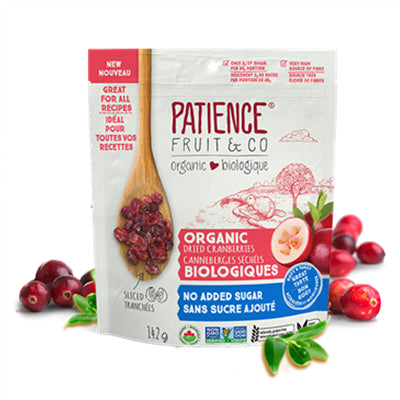 Patience Fruit & Co. Organic Cranberries No Sugar Added 142g Special Price