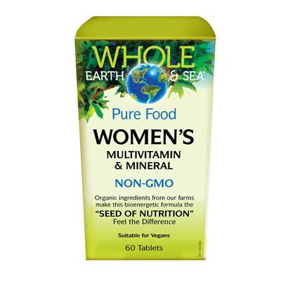 女性50歲以上天然酵素+綜合維生素+礦物質 60粒 Natural Factors Women's Multivitamin & Mineral, Whole Earth & Sea™ 60 Tablets