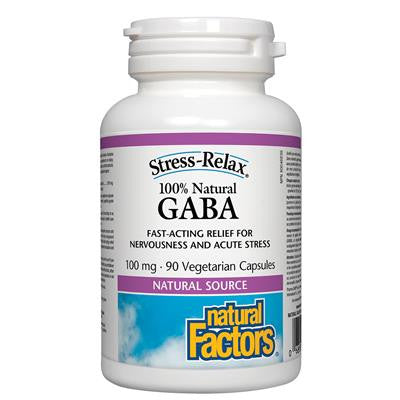 Natural Factors GABA 伽馬氨基丁酸素食膠囊 100mg 90粒