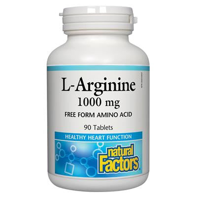 Natural Factors L-Arginine 1000 mg 90 Tablets