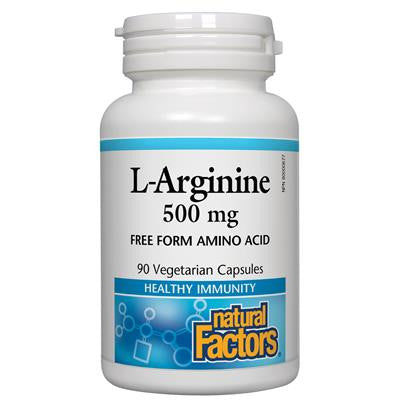 Natural Factors L-Arginine 500 mg 90 Capsules