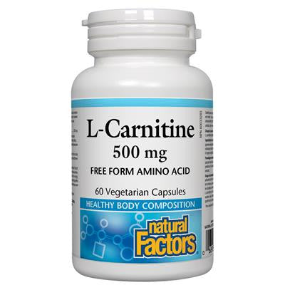 左旋肉鹼 500毫克 60粒素食膠囊 Natural Factors L-Carnitine 500 mg 60 VCaps