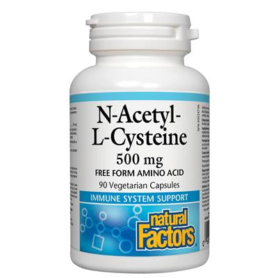 Natural Factors N-Acetyl-L-Cysteine 500 mg 90 VCapsules