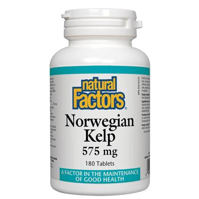 挪威海帶錠 575毫克 180粒 Natural Factors Norwegian Kelp 575 mg 180 Tablets