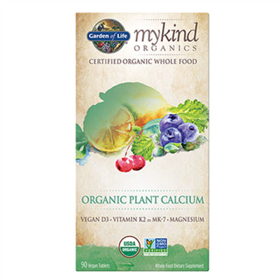 Garden of Life MyKind Organics Plant Calcium 90 Vegan Tabs