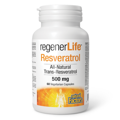 NF RegenerLife 白藜蘆醇 500 毫克 60 粒素食膠囊