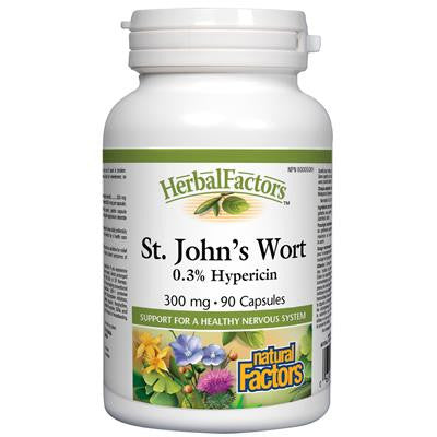 貫葉連翹膠囊(聖約翰草) 300毫克 90粒 Natural Factors HerbalFactors® St. John’s Wort 300 mg 90 Capsules