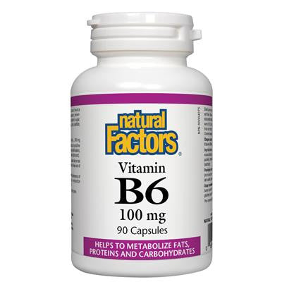 Natural Factors Vitamin B6 100 mg 90 Capsules