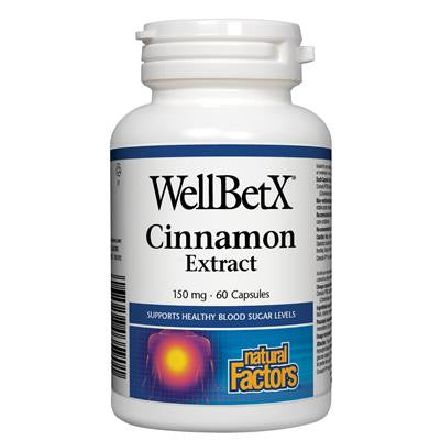 肉桂萃取膠囊 150毫克 60粒 Natural Factors WellBetX® Cinnamon Extract 150 mg 60 Capsules